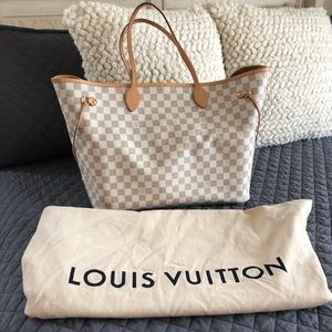 💯AUTHENTIC LOUIS VUITTON NEVERFUL GM DAMIER AZUR